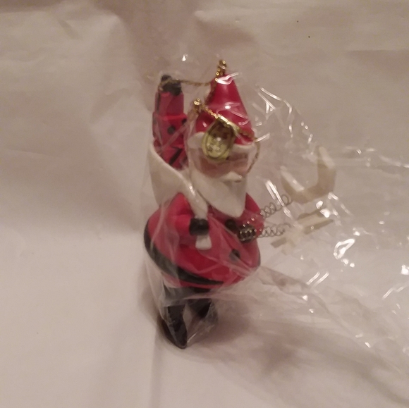 Santa Ornaments Set of 5 NIB - Picture 9 of 12